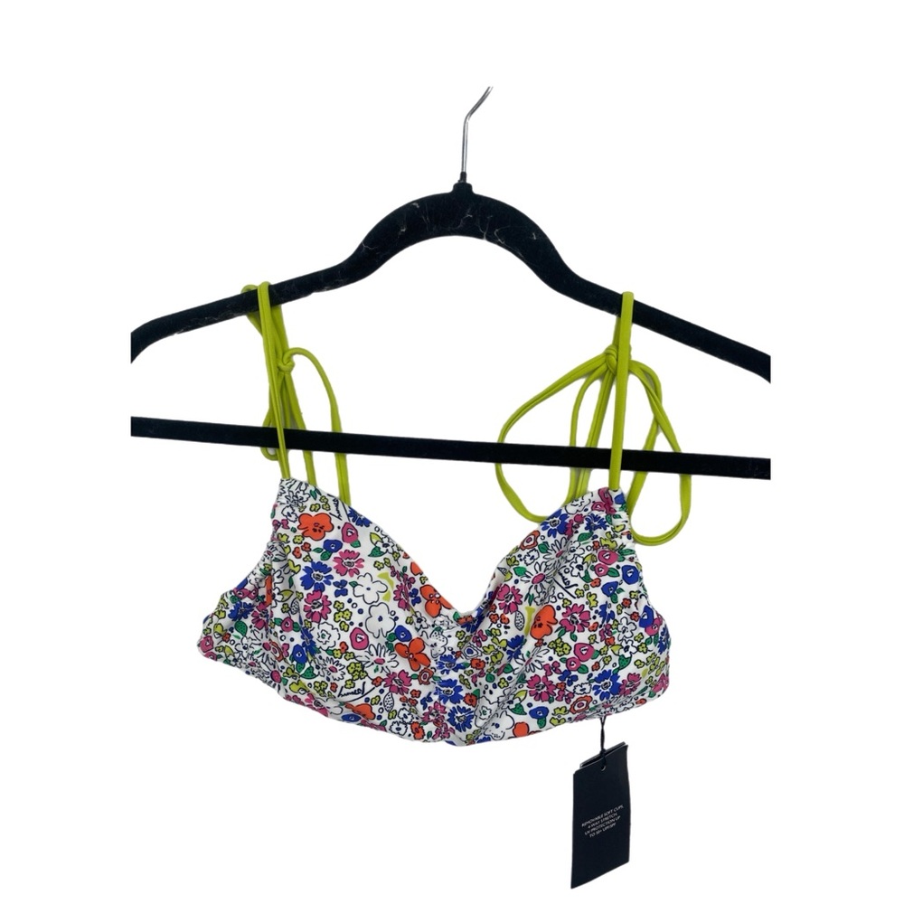 Tommy Hilfiger Womens Padded Bikini Top Multi-colored Size S NWT